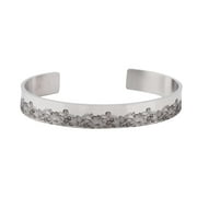 Adbnpza Bracelets For Women Jewelry Adjustable Opening Stainless Steel Bracelet 10Mm Inspirational Cuff Bracelet I Am So Proud Of You Bracelet