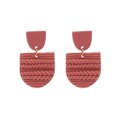 Adbnpza Earrings For Women Clay Color Contrast Soft Pottery Earrings