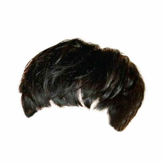 Adbnpza Half Wigs for Black Women Human Hair Wig Bundles Beauty Short Straight Hair Border Commerce Hot Black Fluffy Short Hair High Temperature Silk Fiber Headwear Fashion Hairstyle
