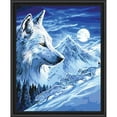 thumbnail image 1 of Adbrain Winter Wolves Paint by Number Kit, 1 of 1