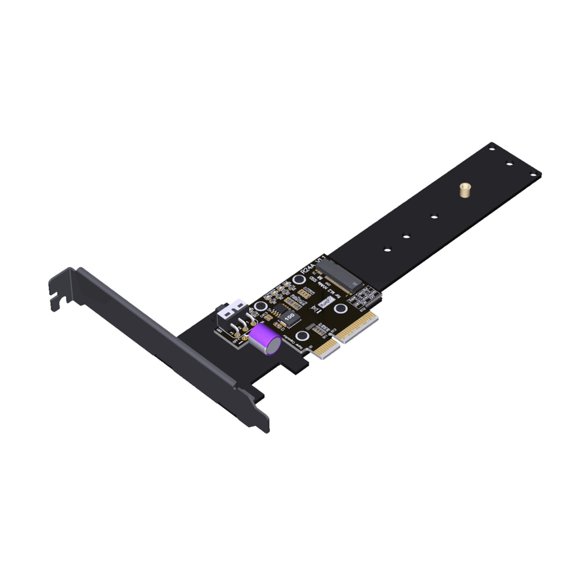 Adcanced PCIeX4 5.0 NVME Adapter Card With Gold Plated Contacts And High Temperature PCB