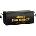 thumbnail image 1 of Adcbatt 24V 100Ah LiFePO4 Battery with Low Temp Charge Cut-off for Camping, Home Backup, RV, 1 of 5