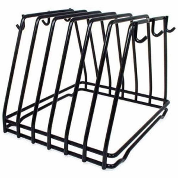 Adcraft CBR-6BK 6 Slot Black Cutting Board Rack