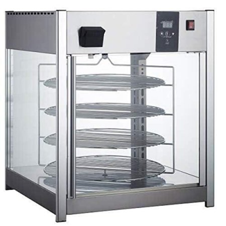 Adcraft HDRP-158 Rotating 4-Tier Pizza Display Warmer/Merchandiser, 115v