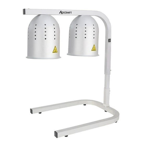AdCraft Aluminum Dual Heat Lamp Restaurant Kitchen Carryout Food Warmer HL-2