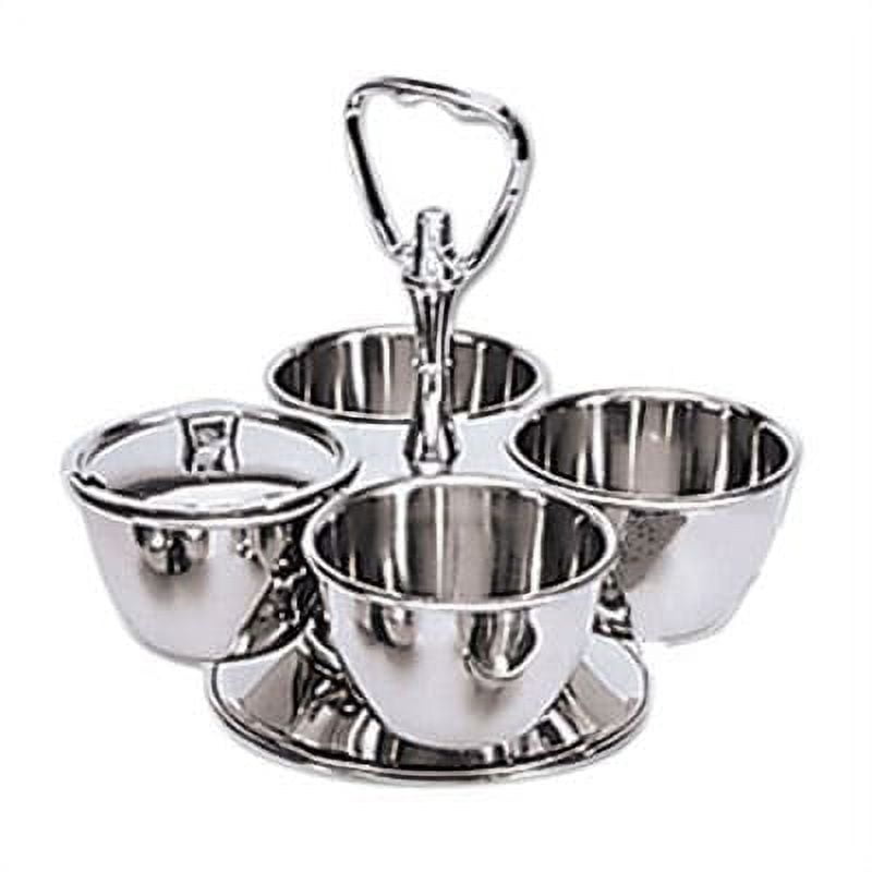 Adcraft MLS-4 Stainless Steel 4 Bowl Revolving Server