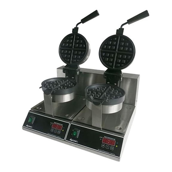 Adcraft BWM-7/R-2 7-Inch Belgian Waffle Maker, 2000-Watts, 120v