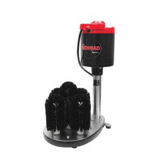 Adcraft Stainless Steel Countertop Bar Glass Washer, 5 Upright Brushes, 1/3 HP, GW-120