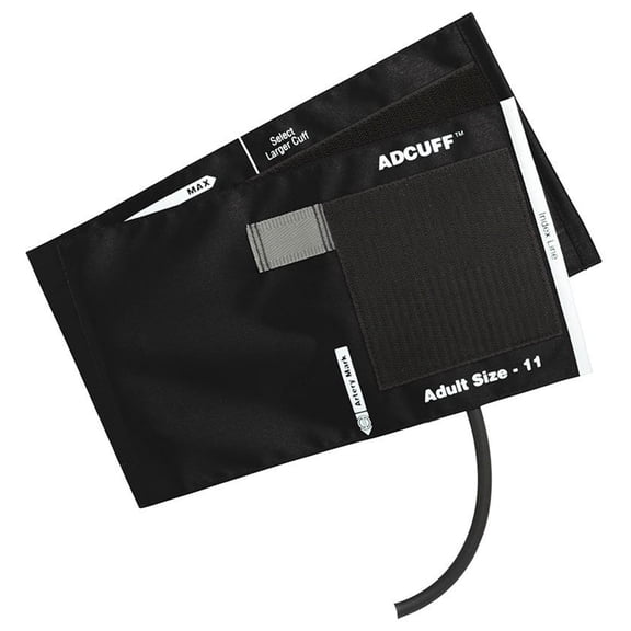 Adcuff Adult Cuff Arm Reusable Blood Pressure Cuff 845-11ABK-1 Black 1 Each