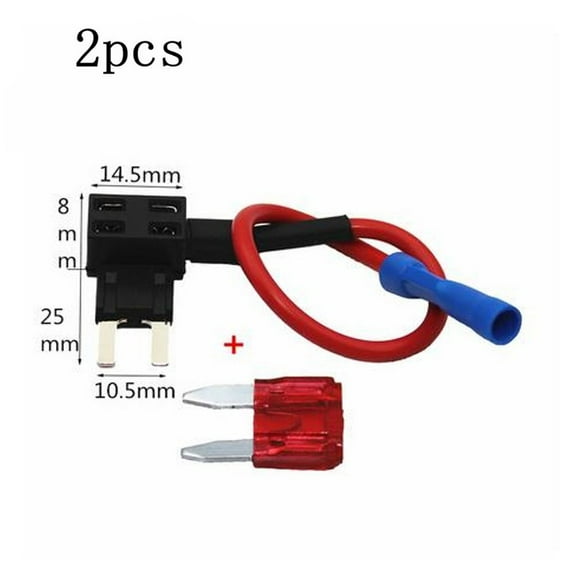Add A Circuit Piggy Back Fuse Tap Mini Blade Fuse Holder Atm Atp 12V 2Pcs