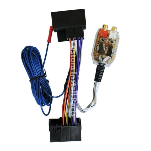 Add Aftermarket Amplifier Amp Subwoofer Sub to Factory Radio System Interface Adapter Wire Harness Inline Converter Fits Select Audi and Volkswagen VW Models 2000-2013