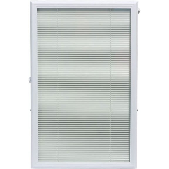 Add On Blinds for Raised Frame Doors - Outer Frame Measurement 24" x 38" - Home Improvement - Easy to Install, Use and Maintain - Innovative Window Shades Behind The Tempered Safety Glass Panels