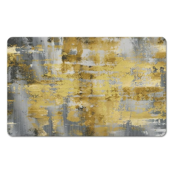 Add Elegance to Your Home with Our Modern Abstract 20x32 inch Gray Area Rug: Soft, Non-Slip, Washable Throw Carpet - Ideal for Bathroom, Bedroom, Living Room, Nursery or Dining Room