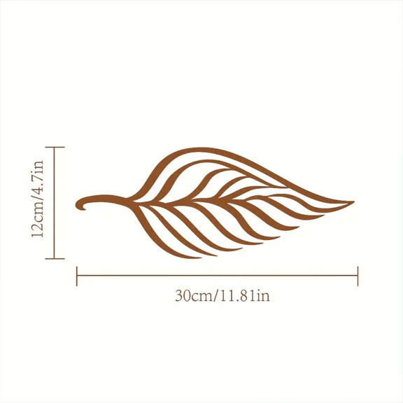 Add Elegance to Your Living Room with 1pc Metal Leaf Wall Decor Stylish and Unique Design for a Distinctive Home Accent