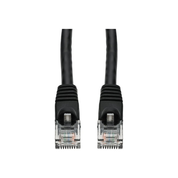 AddOn 25ft Black CAT 6 PVC Ethernet Cable Snagless Bubble Boot RJ-45 M/M