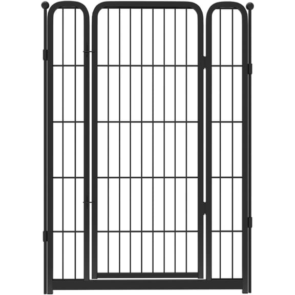 Add-On Gate Panel for Indoor Dog Playpen, 40" H, Black,1 Gate Only