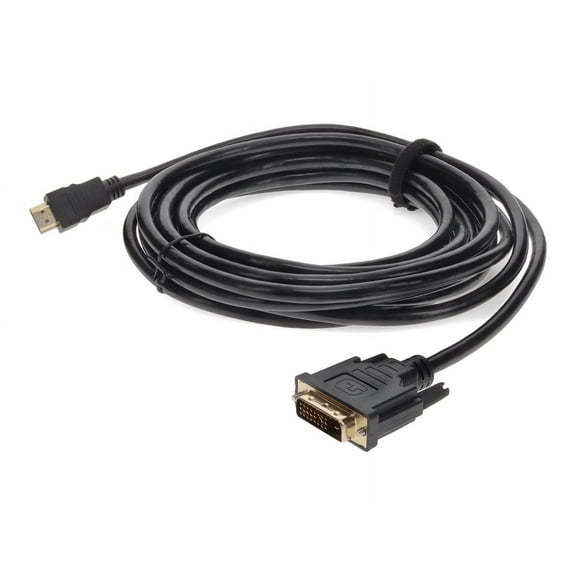 Add-On HDMI2DVID10F 10 ft. HDMI Male to DVI-D Male Black Adapter Cable