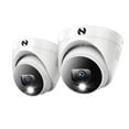 thumbnail image 1 of Night Owl Add On Wired 4K Deterrence Dome Cameras with 2-Way Audio - 2 Pack - White, 1 of 1