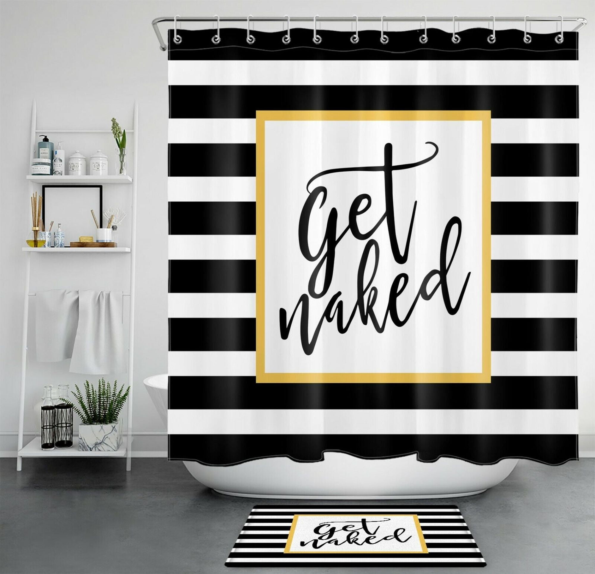 Add Some Fun To Your Morning Routine With Our Striped Shower Curtain