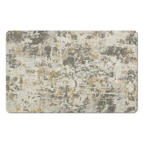 Add Style and Comfort with Our 20x32 inch Modern Abstract Gray Area Rug: Soft, Non-Slip, Washable - Ideal Indoor Throw Carpet for Bathroom, Bedroom, Living Room, Nursery or Dining Room Decor