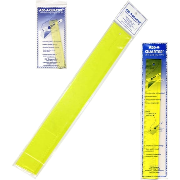 Add-a-Quarter Ruler Bundle of 3 Sizes: 1" by 6"; 1.5" by 12", and; 2.5" by 18"