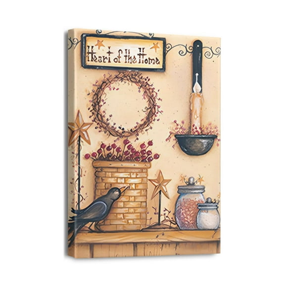 Add a Rustic Charm with Our 12X16 Dragonfly and Flower Canvas Wall Art Farmhouse Bathroom Decor, Botanical Bathroom Pictures Prints.