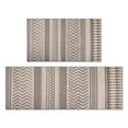 thumbnail image 1 of Add a Touch of Class with our Black Boho Kitchen Rug Mat - 2 Piece Non-Slip, Washable Kitchen Mats for Chic Floor Decor, 1 of 7