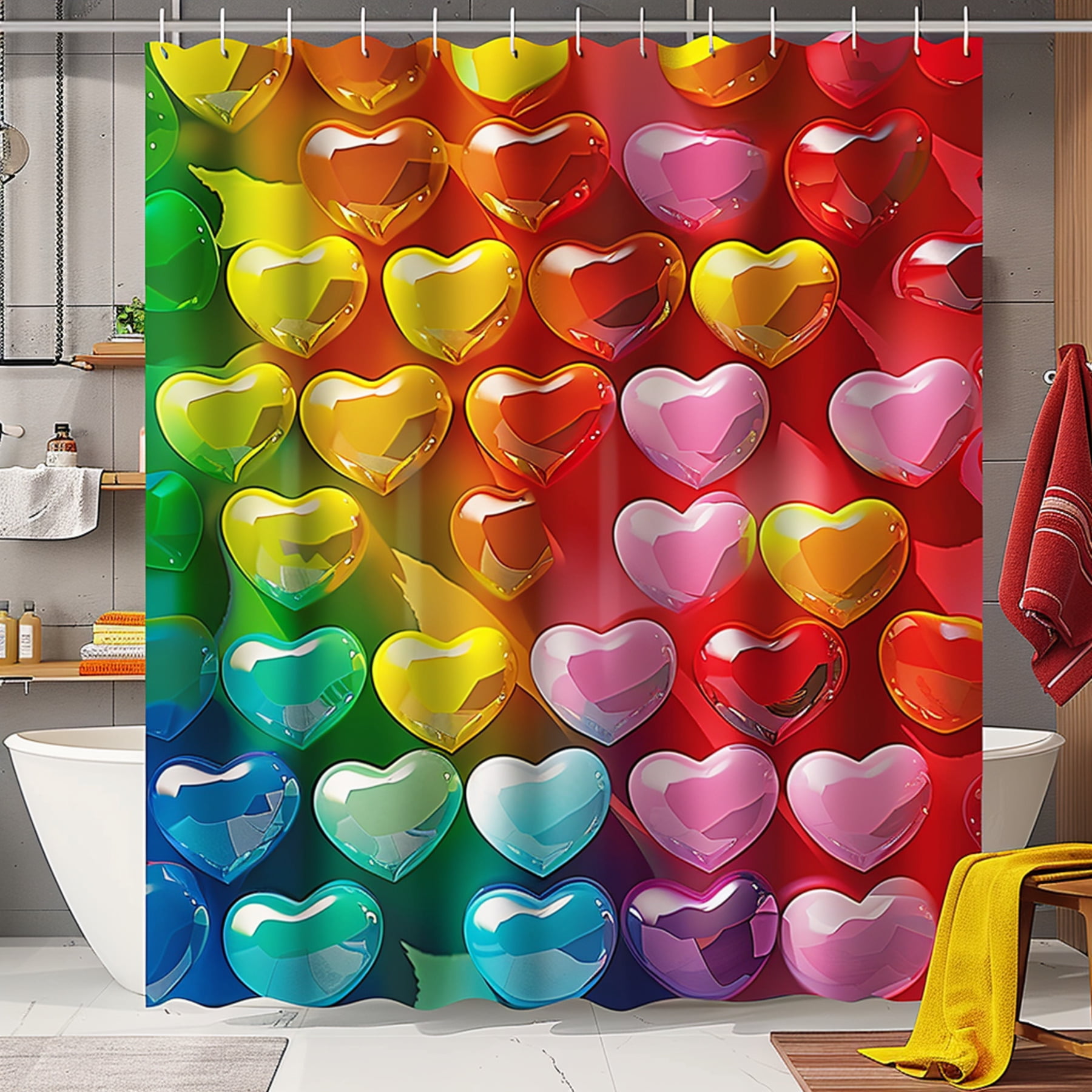 Add a touch of love and color to your bathroom with our unique