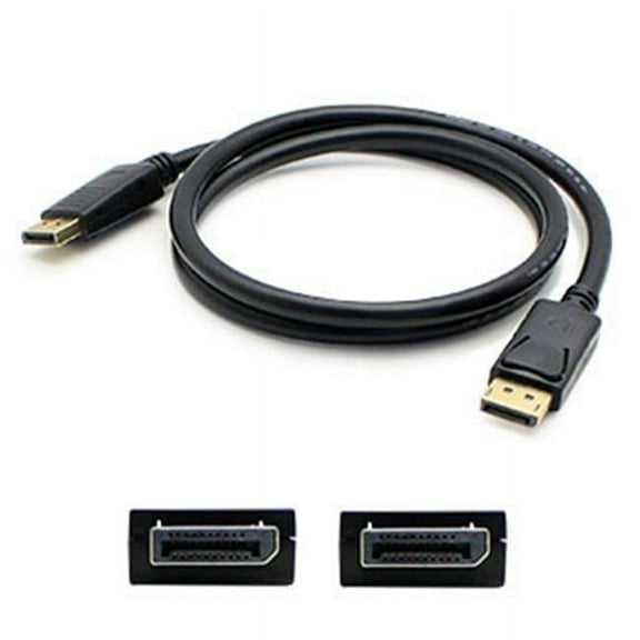 Add-onputer Peripherals, L 1 ft. Displayport Male To Male Black Cable, Pack Of 5
