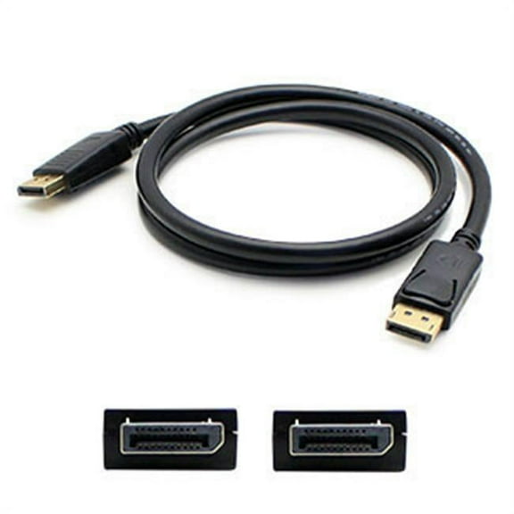 Add-onputer Peripherals, L 5pack 10 ft. Dp Male - Male Black Cable