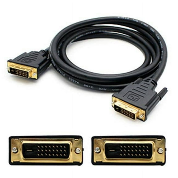 Add-onputer Peripherals, L 6 ft. Dvi-d Dual Link 24 Plus 1 Pin Male To Male Black Cable