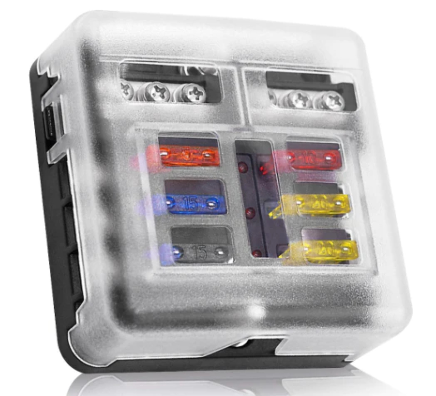 Add to Solar Generator: 6 Way Fuse Box, Includes wiring and mounting