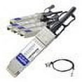 thumbnail image 1 of AddOn 0.5m Industry Standard QSFP+ Breakout DAC - direct attach cable - 1.6 ft, 1 of 8