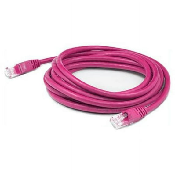 AddOn 100ft Pink CAT 6 PVC Ethernet Cable Snagless Bubble Boot RJ-45 M/M