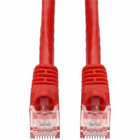 AddOn 10ft Red CAT6A PVC Ethernet Cable Snagless Bubble Boot RJ-45 M/M CAT 6A
