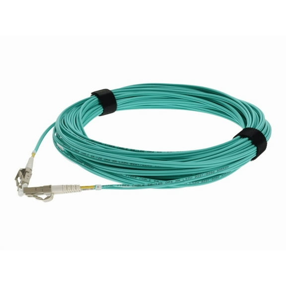 AddOn - Patch cable - LC/PC multi-mode (M) to LC/PC multi-mode (M) - 15 m - fiber optic - duplex - 50 micron - OM4 - aqua