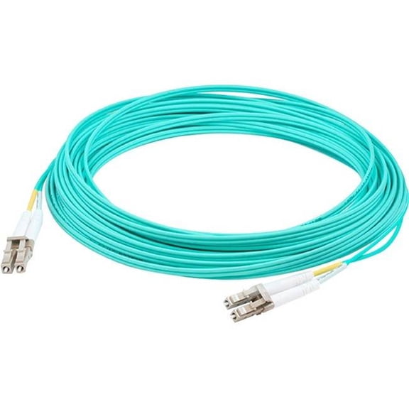AddOn 15m OM4 Aqua Duplex Patch Cable