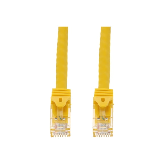 Addon ADD-1FCAT6ASN-YW 1ft Yellow Cat 6a Pvc Ethernet Cable Snagless Easy Boot Rj-45 M/m