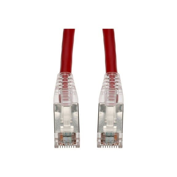Addon ADD-25FCAT6S-RD 25ft Red Cat 6 Shielded Pvc Ethernet Cable Snagless Easy Clear Boot Rj-45