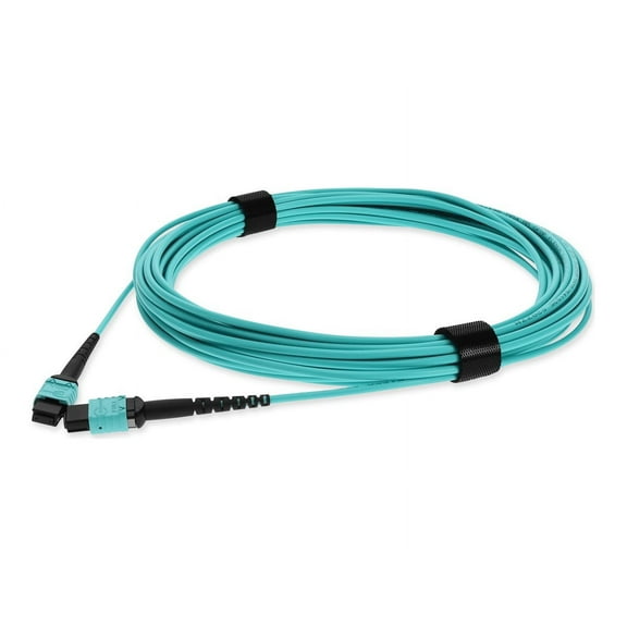AddOn - Crossover cable - MPO/PC multi-mode (F) to MPO/PC multi-mode (F) - 2 m - fiber optic - 50 / 125 micron - OM4 - plenum - aqua
