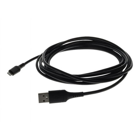 AddOn 3.0m (9.8ft) USB 2.0 (A) Male to Lightning Male Sync and Charge Black Cable