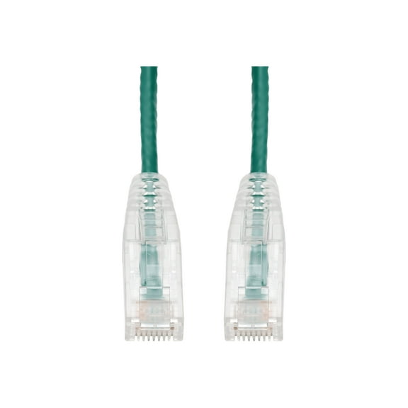 Addon ADD-30FSLCAT6A-GN 30ft Green Cat 6a Slim Pvc Ethernet Cable Snagless Clear-claw Rj-45 M/m
