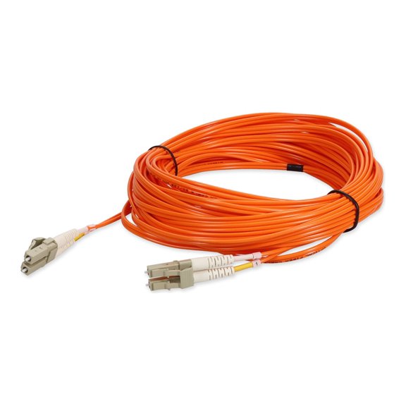 AddOn - Patch cable - TAA Compliant - LC/PC multi-mode (M) to LC/PC multi-mode (M) - 30 m - fiber optic - duplex - 50 / 125 micron - OM4 - OFNR - riser - orange
