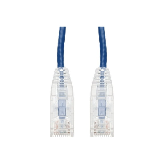 AddOn 3ft Blue CAT6A Slim PVC Ethernet Cable Snagless Clear-Claw RJ-45 M/M CAT 6A