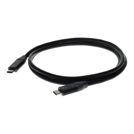 AddOn 1.2m 4.0ft USB C 3.1 Male to Male Thunderbolt-compatible Sync and Charge Black Cable