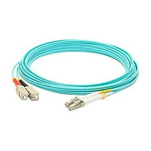 AddOn 3m LC (Male) to SC (Male) Aqua OM3 Duplex LSZH LOMM Patch Cable