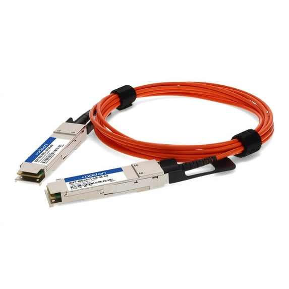 AddOn - 40GBase-AOC direct attach cable - TAA Compliant - QSFP+ to QSFP+ - 1.5 m - fiber optic - active - orange