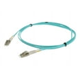 thumbnail image 1 of AddOn 4m LC to LC Aqua OM3 Duplex OFNR Riser-Rated Fiber Patch Cable, 1 of 2