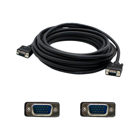 5PK 25FT VGA M/M BLACK M/M CABLE