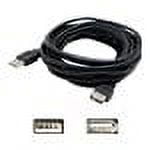 AddOn 5-pack 15.0ft USB 2.0 (A) to Extension Cable - USB extension cable - 15 ft
